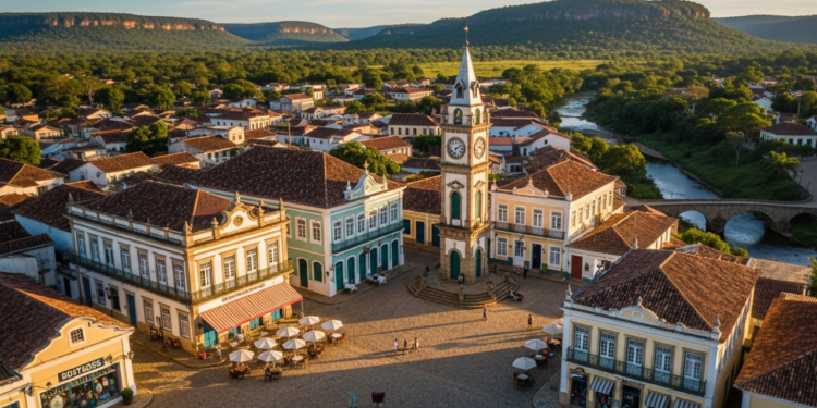 Lençóis na Bahia é portal da Chapada Diamantina, com cachoeiras, grutas e casarões históricos coloniais.