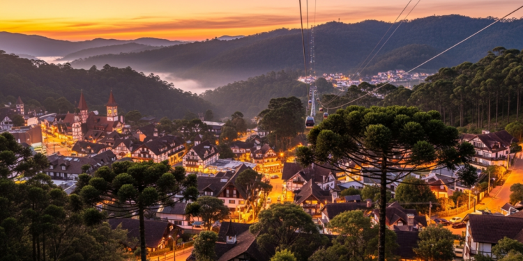Campos do Jordão é uma estação de clima localizada em São Paulo, famosa por temperatura fresca e paisagens montanhosas.