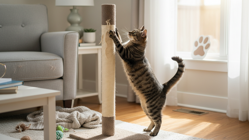 O que significa para o seu gato arranhar móveis