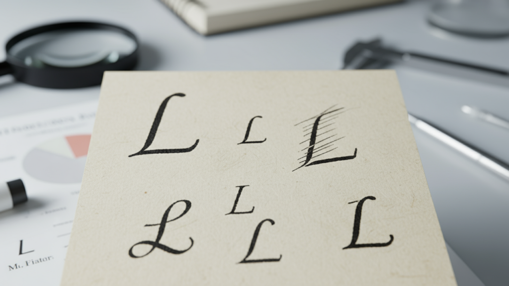 Como alguém mentiroso escreve a letra “L”, segundo a grafologia