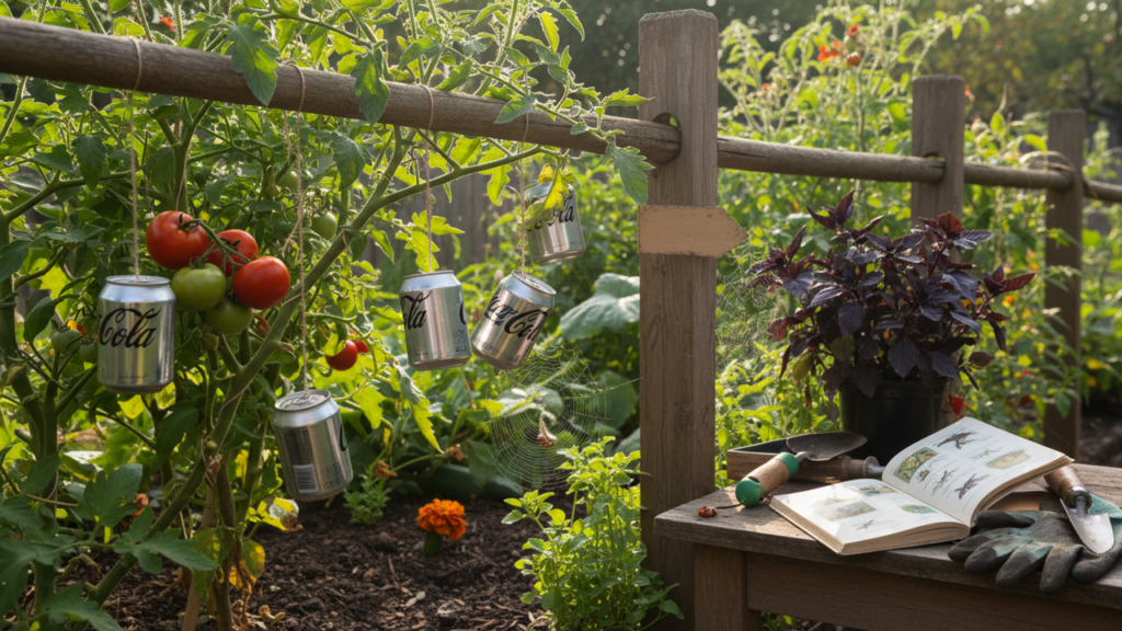 Poucos sabem por que recomendam colocar latas de alumínio penduradas no jardim das casas