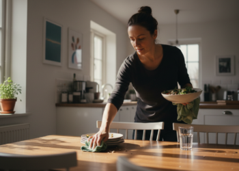 O que significa para uma pessoa levantar rapidamente a mesa depois de comer, segundo a psicologia