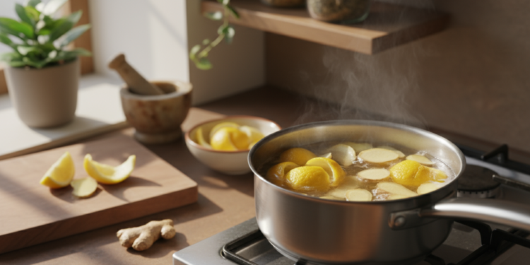 Para que serve cozinhar casca de limão com gengibre e por que você deveria fazer isso