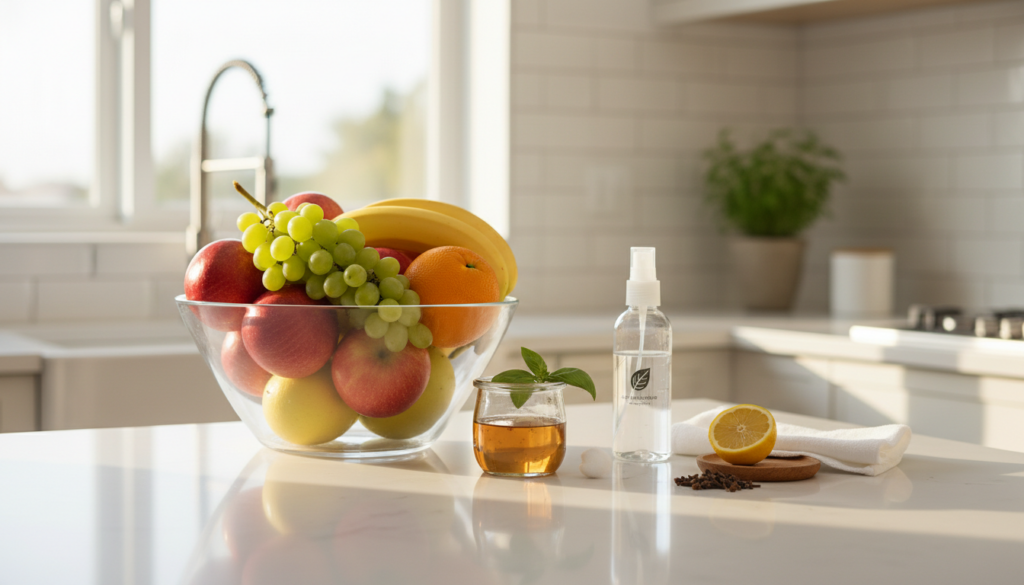 Os truques caseiros para manter as frutas livres de insetos na cozinha