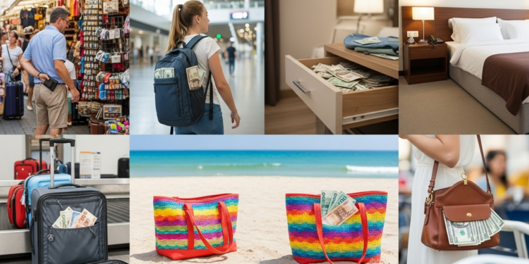 Não guarde seu dinheiro nesses lugares enquanto viaja