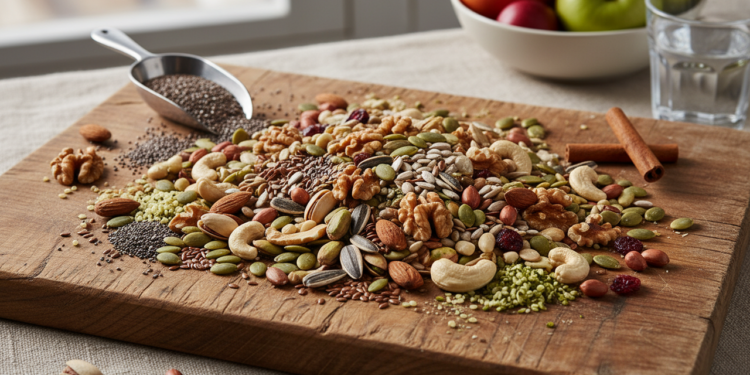 As 10 nozes e sementes com maior teor de fibras