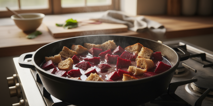 Poucas pessoas sabem o truque de colocar pão ao cozinhar beterrabas