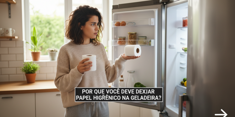 Poucos sabem por que você deve deixar papel higiênico na geladeira