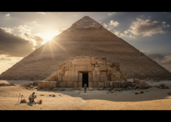 Arqueólogos descobriram sinais de uma entrada “secreta” na pirâmide de Gizé