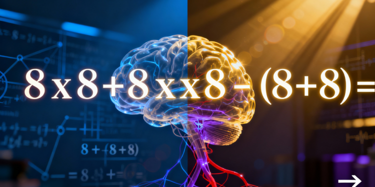 Quanto é 8 x 8 + 8 x 8 - (8 +8)? O teste matemático que testa gênios