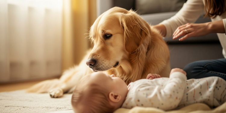 Essas raças de cães gentis são ótimas perto de bebês