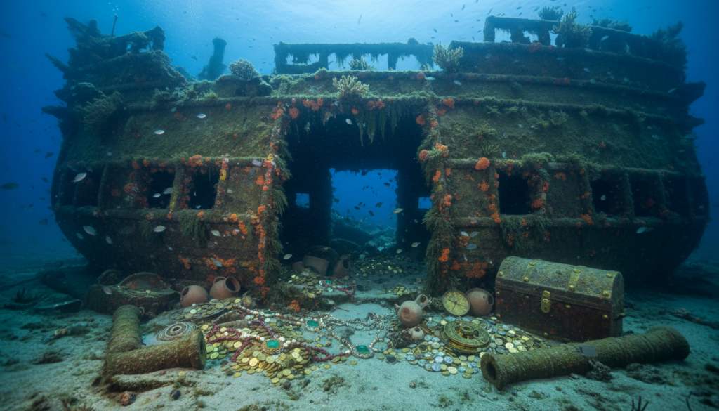 Cientistas recuperam primeiros objetos do "Santo Graal dos naufrágios"