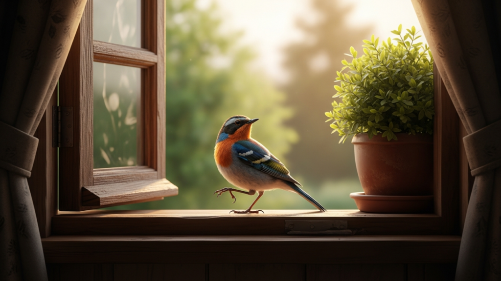 O que significa quando um passarinho pousa na sua janela?