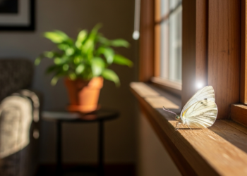 O que significa quando uma borboleta branca aparece em sua casa