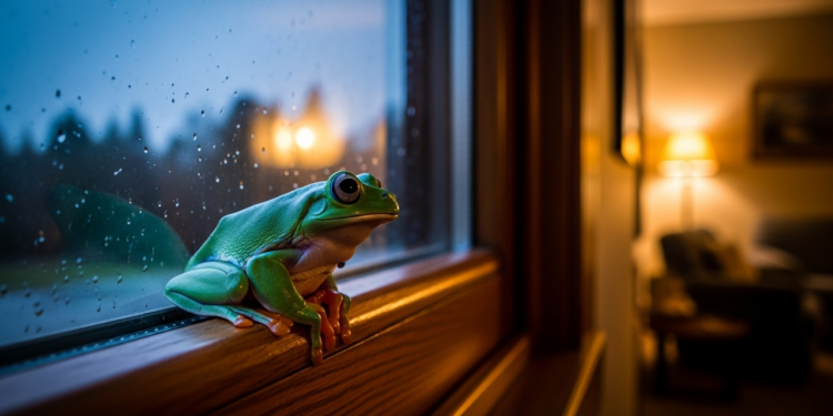 O que significa quando sapos aparecem na sua casa