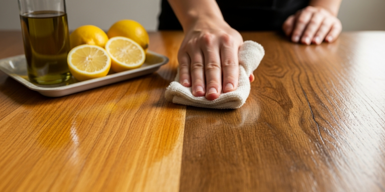 O truque para iluminar móveis de madeira com 2 ingredientes de cozinha