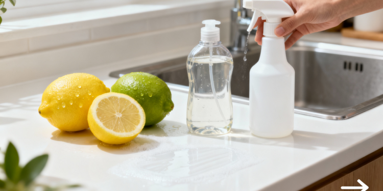 O truque caseiro com limão e detergente que facilita a limpeza da casa