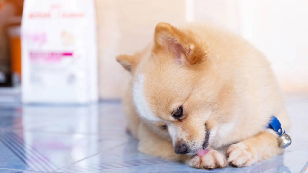 O que significa quando seu cachorro sempre lambe as patas?