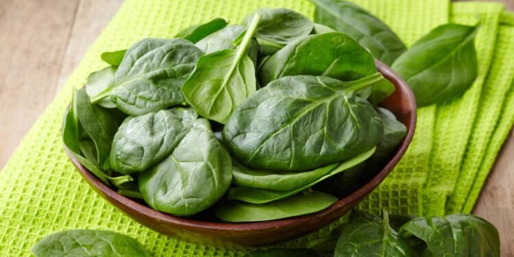 O espinafre é uma excelente fonte de betacaroteno e luteína, compostos que se convertem em vitamina A - Créditos: depositphotos.com / baibaz