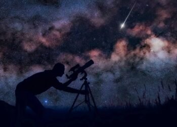 O que significa ver uma estrela cadente azul?