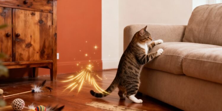 O que significa para o seu gato arranhar móveis