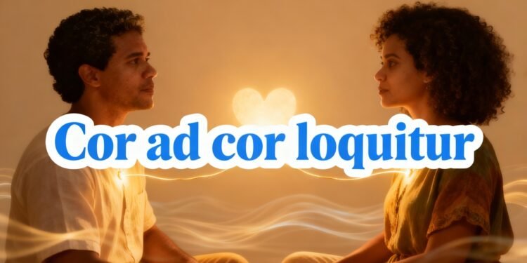 O que significa a frase "Cor ad cor loquitur", que representa a comunicação de almas