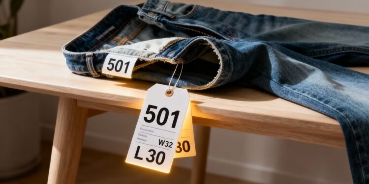 Poucos sabem o que significam os números no rótulo da calça jeans