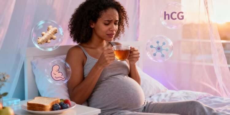 Alterações hormonais intensas influenciando o bem-estar da gestante