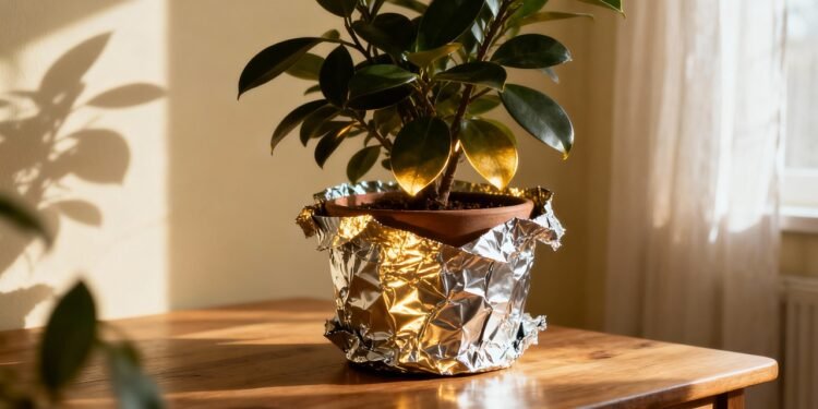 Poucos sabem por que você deve colocar papel alumínio em vasos de planta e quais são os benefícios