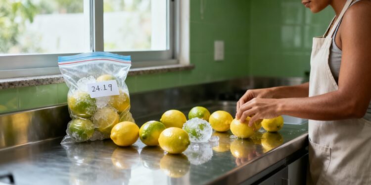 Como congelar limão do jeito certo e manter adequado para consumir