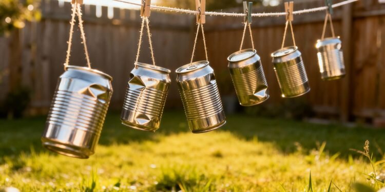 Poucos sabem por que recomendam colocar latas de alumínio penduradas no jardim das casas