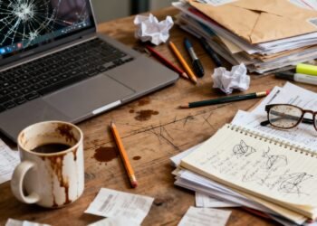 O que significa trabalhar com uma mesa bagunçada, segundo a psicologia