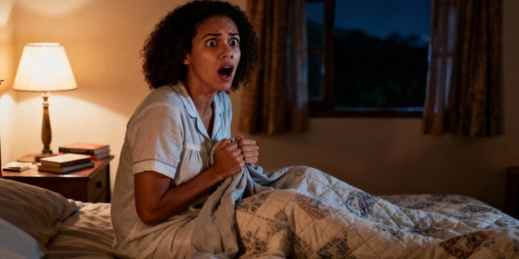 O que significa quando você acorda assustado no meio da noite sem motivo?