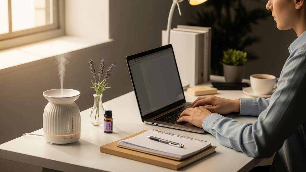 Quem trabalha em casa realmente pode ficar mais calmo com a aromaterapia?