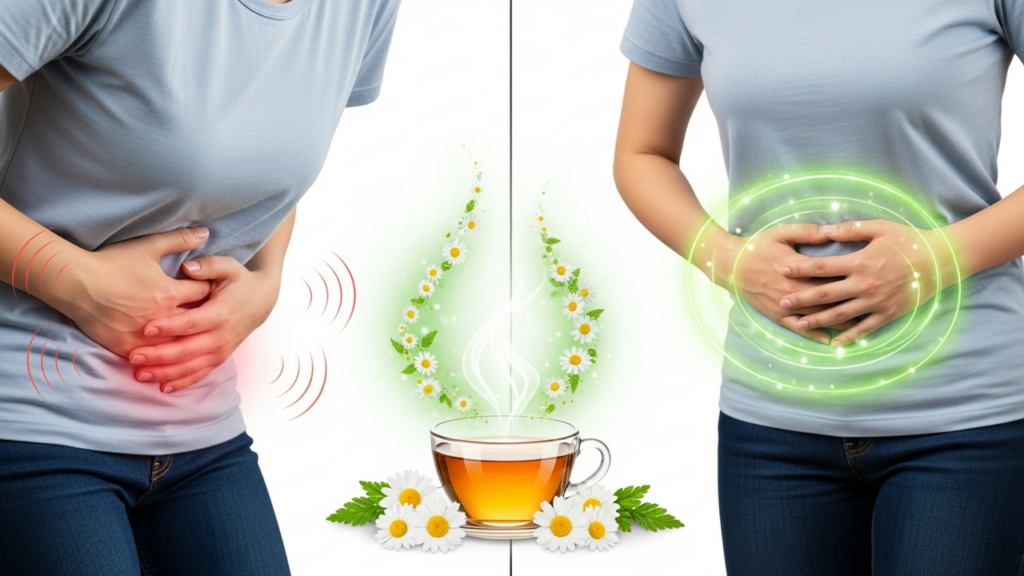 Efeitos de determinados chás no alívio de gases e do desconforto abdominal