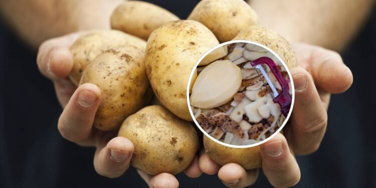 O truque sem esforço que facilita para descascar batatas diariamente
