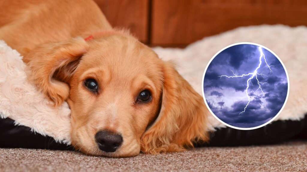 Como acalmar o seu cachorro durante uma trovoada intensa