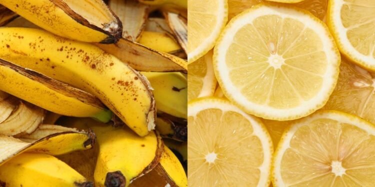 Poucos sabem qual é o propósito de misturar cascas de banana e limão