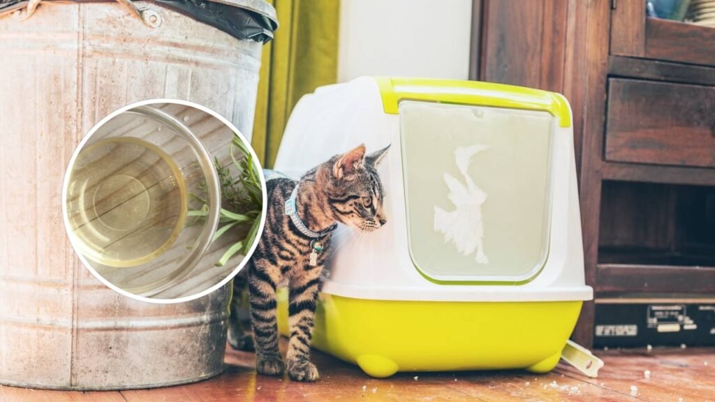 Para que serve pulverizar vinagre na caixa sanitária do gato e por que o recomendam