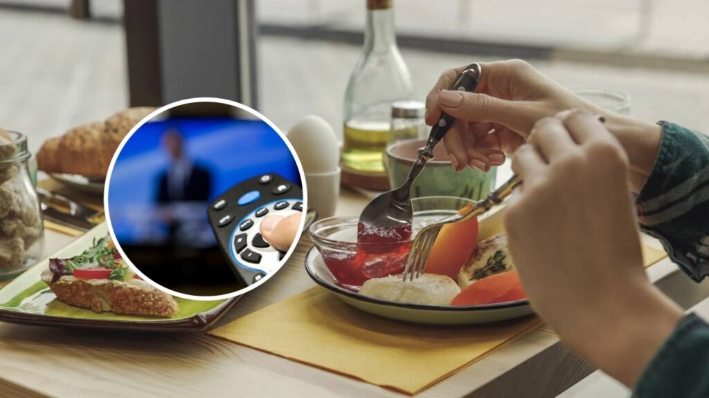 O que significa deixar a tv de fundo enquanto come, segundo a psicologia