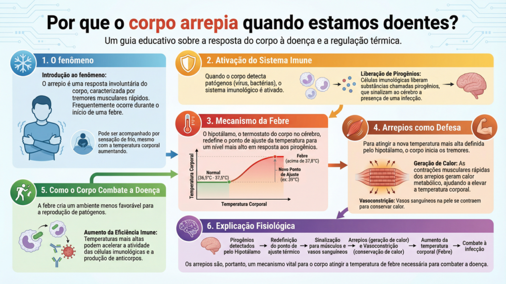 Por que o corpo arrepia quando estamos doentes?