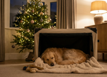 Não tranque seu cachorro durante os fogos de artifício de Natal, siga essas dicas de cuidado