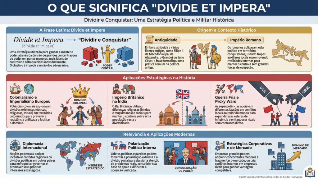 O que significa 'Divide et impera', a frase que revela uma das estratégias mais antigas do poder