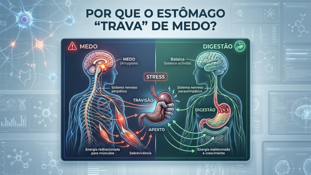 Por que o estômago “trava” de medo?