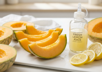 O melão permanecerá fresco por até 90 dias e sem mofo se você armazená-lo dessa maneira na cozinha