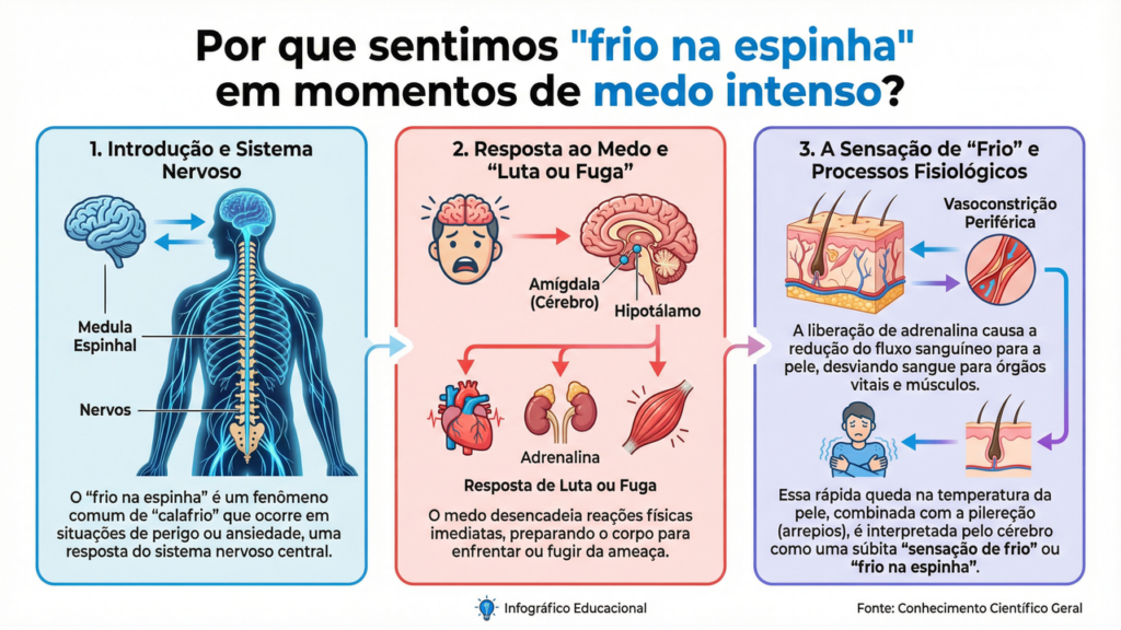 Por que sentimos “frio na espinha” em momentos de medo intenso?