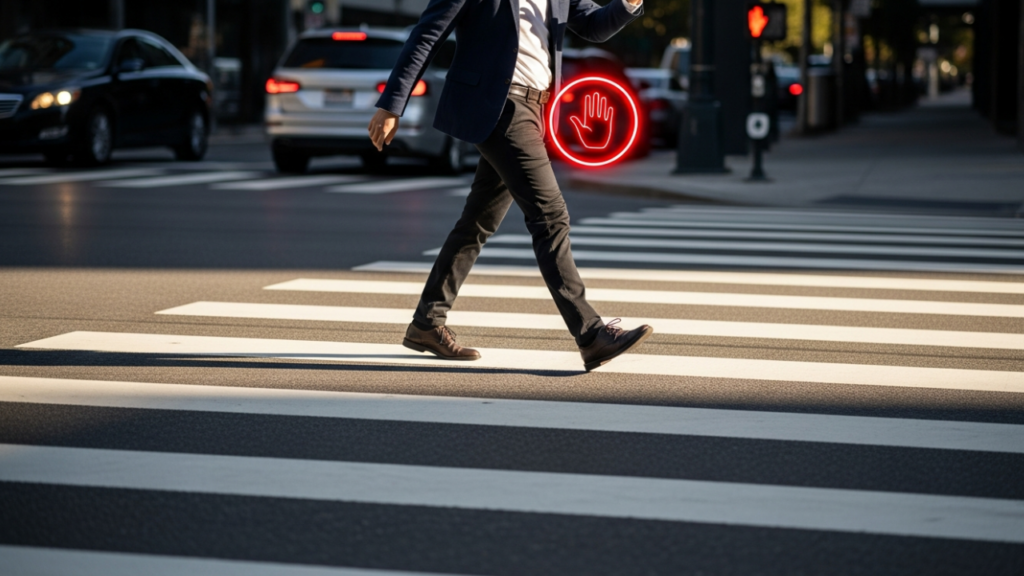 O que significa acenar um “obrigado” para carros ao atravessar a rua, segundo a ciência