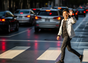 O que significa acenar um “obrigado” para carros ao atravessar a rua, segundo a ciência