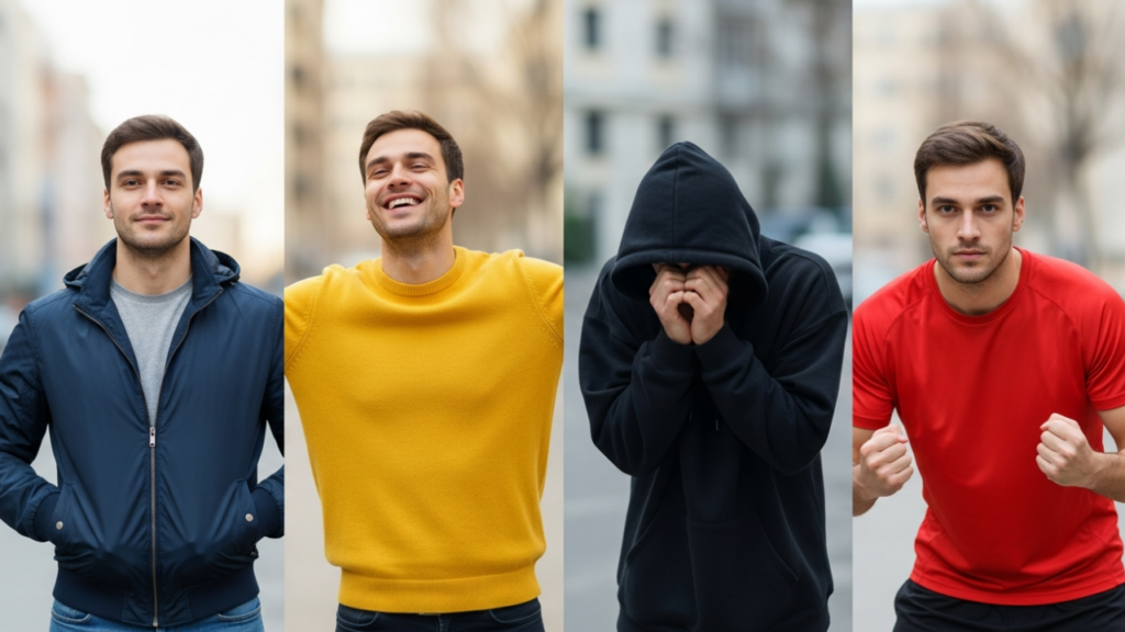 As cores de roupas mais escolhidas por pessoas com baixa autoestima, segundo a psicologia