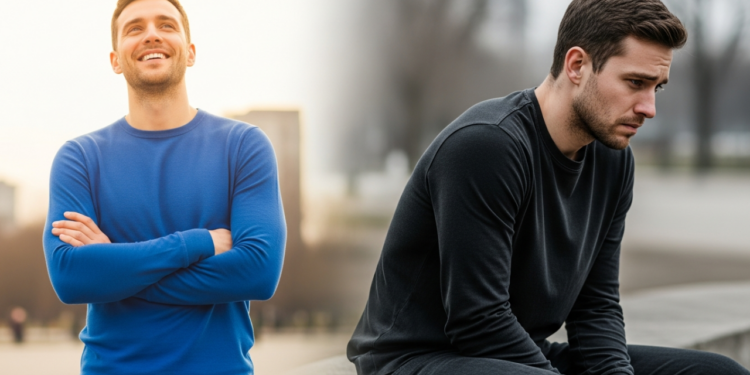 Roupas em tons neutros como cinza e marrom trazem conforto para dias mais introspectivos, ajudando a se sentir acolhido sem exageros.